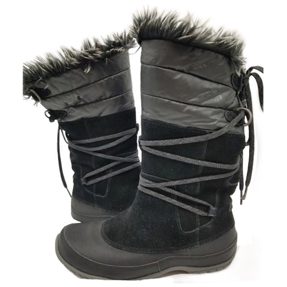 The North Face Black Jozie Purna Winter Boots, Sz 9 - Picture 1 of 14